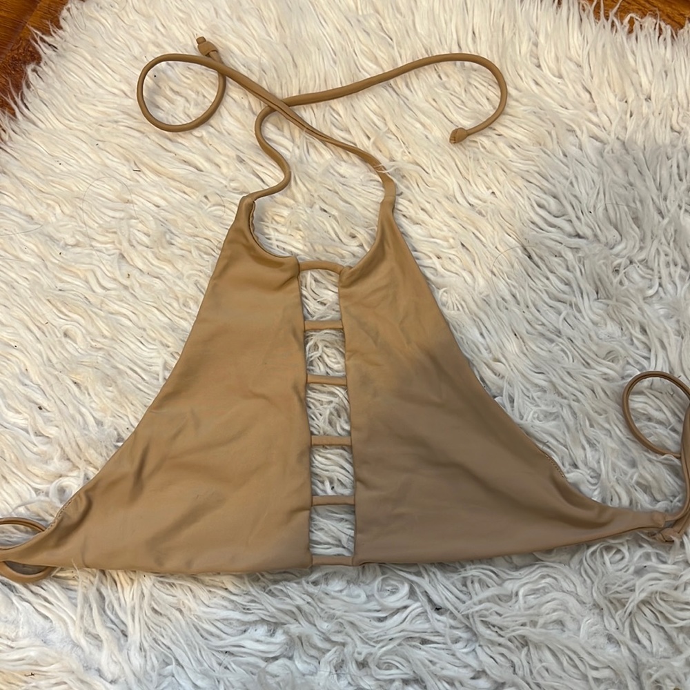 BETTINIS Tan Bikini Top